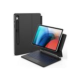 m.tk moveteck Galaxy Tab S9 Fe/S10 Fe/S10 Lite 10,9" ile Uyumlu Magic Keyboard Touchpad Işıklı Klavyeli Kılıf, Siyah