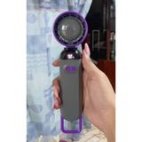 m.tk moveteck Hoco HX20 Mini Fan Kablosuz Masa Üstü Vantilatör, USB Şarjlı, Kademeli Hız, Beyaz