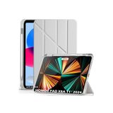 M.TK moveteck Honor Pad X8a 11 inç Uyumlu Tablet Kılıf Yumuşak Kalem Bölmeli Akıllı Uyku Modlu Standlı Kapak, Gri, Tek Ebat, trifolding-honorx8a-gri