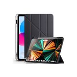 M.TK moveteck Honor Pad X8a 11 inç Uyumlu Tablet Kılıf Yumuşak Kalem Bölmeli Akıllı Uyku Modlu Standlı Kapak, Siyah, Tek Ebat, trifolding-honorx8a-siyah