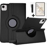M.TK Moveteck Honor Pad X9A 11.5 Inç Kılıf 360 Derece Dönebilen Kapaklı Tablet Kılıf + Ekran Koruyucu Cam + Dokunmatik Kalem 3in1 Set - Siyah