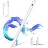 M.TK Moveteck Huawei Matepad 11.5 Inç Uyumlu Android Tablet Kalemi Pencil Dokunmatik Kalem Stylus Yazı Çizim Alüminyum Kasa Teknik Kalem - Beyaz
