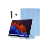 m.tk moveteck Huawei MatePad 12X / 12X Air 12 inç ile Uyumlu Kılıf, Kalem Bölmeli, Katlanabilir, Akıllı Stand, Mavi