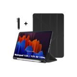 m.tk moveteck Huawei MatePad 12X / 12X Air 12 inç ile Uyumlu Kılıf, Kalem Bölmeli, Katlanabilir, Akıllı Stand, Siyah