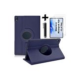 m.tk moveteck Huawei MatePad Air 11.5 inç ile Uyumlu 360° Dönebilen Tablet Kılıfı, Ekran Koruyucu Cam, Kalem 3in1 Set, Lacivert