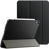 M.TK Moveteck Huawei Matepad Se 11'' Inç 2024 Uyumlu Kılıf Akıllı Smart Uyku Modlu Standlı Arkası Renkli Şeffaf Kapaklı Tablet Kılıfı - Matepad Se 11inç - Siyah