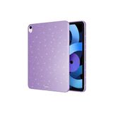 M.TK moveteck İpad 10 .Nesil 10.9 inç 2022 Uyumlu Kılıf Simli Yumuşak Şeffaf Silikon Arkası Renkli Taşlı Soft TPU, Mor, Tek Ebat, koton-10.nesil-mor