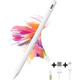 M.TK Moveteck Ipad 2.nesil Kalem Ipad Pro 11/12.9, Ipad 8.9.10.nesil, Ipad Air 4/5, Mini 5/6 Magnetik Avuç Içi Red Özellikli Palm Rejection Avuç Algılamayan Pencil Stylus - Beyaz