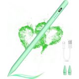 M.TK Moveteck iPad A16 Air 6/7/8/9/10/11/12. Nesil Avuç Içi Red Palm Rejection Tablet Kalemi Stylus Yazı Çizim Pen - Yeşil