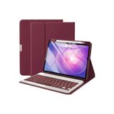 m.tk moveteck İpad Air 11 6.7.8. Nesil Air 4/5 10.9 inç Uyumlu Klavyeli Tablet Kılıfı Bluetooth Kalem Bölmeli Stand M2/M3/M4