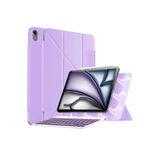 m.tk moveteck İpad Air 11 inç M2 M3 Air 4. 5. 6. Nesil Magic Klavyeli Slim Kılıf Mıknatıslı Kilit Tutuculu Kapak