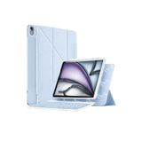 m.tk moveteck İpad Air 11 inç M2 M3 M4 Air 4/5/6. Nesil Magic Klavyeli Slim Kılıf Mıknatıslı Kilit Tutuculu Kapak