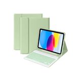 M.TK moveteck İpad Air 4 ve 5 Nesil 10.9 inç Uyumlu Tablet Klavyeli Kılıf Bluetooth Kalem Bölmeli Stand Manyetik, açık yeşil, Tek Ebat, KLAVYEAİR4AÇIKYEŞİL