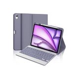 m.tk moveteck İpad Air 4/5/6/7 Nesil Air 11 M3/M4 Uyumlu Tablet Klavyeli Kılıf Bluetooth Kalem Bölmeli Stand
