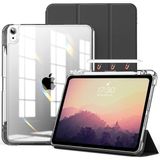 M.tk moveteck İpad Air 4/5/6/7 Nesil İpad Air 11 M2/M3/M4 Kılıf Magnetik Kalem Şarj Bölmeli Uyku Modlu Şeffaf - Siyah - Apple İpad Air 11 M2/M3/M4