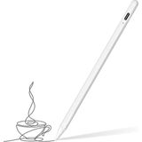 M.TK Moveteck Ipad Avuç Içi Reddetmeli Yükseltilmiş Eğitim Hassasiyetli Dokunmatik Yazı ve Çizim Kalemi Palm Rejection - Beyaz