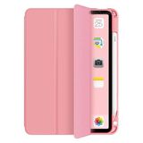 M.TK moveteck İpad Pro 12.9 3 4 5 6 ile UyumluKılıf Akıllı Smart Uyku Modlu Pen Kalem Bölmeli Katlanır Renkli Standlı, Koyu Pembe, Tek Ebat, KalemBölmeliSmart-12.9-pembe