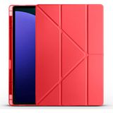 M.tk moveteck Ipad Pro 12.9 Kılıf Kalem Bölmeli + Dokunmatik Kalem 2'li Set Apple Ipad Pro 12.9 Inç 3.nesil 4.nesil 5.nesil 6.nesil Tablet Kılıfı 2021 2022 - İpad Pro 12.9 - Kırmızı