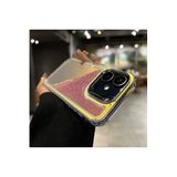 M.TK moveteck İphone 12 Kılıf Boncuklu Parlak Hologramlı Sıvı Kum Taşlı Metal Çerceveli Hassas Butonlu Pul Silikon, Mor, Tek Ebat, kumul-12-mor