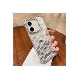 M.TK moveteck İphone 12 Kılıf Kristal Elmas Taşlı Dalgalı Parlak Simli Silikon Lens Çercevesi Parıltılı Detaylı, Beyaz, Tek Ebat, ZoreEsila-12-beyaz