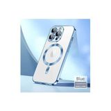 m.tk moveteck iPhone 12 Pro Uyumlu Kılıf, Manyetik Magsafe, Kamera Lens Korumalı, Mavi