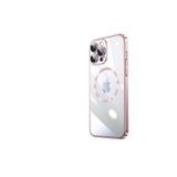 m.tk moveteck iPhone 13 Pro Uyumlu Kılıf, Kamera Lens Kaplama, Anti-drop, Ultra Slim, Magnetik, Rose