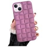 M.TK moveteck İphone 14 Kılıf Baklava Desenli Yeni Modo Parlak Yumuşak Renkli Puf Silikon Kamera Çıkıntılı Koruma, Lila, Tek Ebat, domdom-14-lila