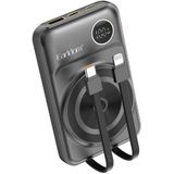 M.TK moveteck Iphone 15-15 Plus-15 için Magsafe ile Uyumlu 15 için Manyetik Powerbank Pd Hızlı Şarj 10.000 Mah Dijital