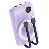 M.TK moveteck Iphone 15-15 Plus-15için Magsafe ile Uyumlu 15 için Manyetik Powerbank Pd Hızlı Şarj 10.000 Mah Dijital