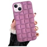 M.TK moveteck İphone 15 Kılıf Baklava Desenli Yeni Modo Parlak Yumuşak Renkli Puf Silikon Kamera Çıkıntılı Koruma, Lila, Tek Ebat, domdom-15-lila