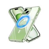 m.tk moveteck iPhone 15 Plus ile Uyumlu Magsafe Mika Kılıf, Şeffaf, Hard Sert Malzeme, Sararmaya Dayanıklı