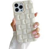 M.TK moveteck İphone 15 Pro Kılıf Baklava Desenli Yeni Modo Parlak Yumuşak Renkli Puf Silikon Kamera Çıkıntılı, Beyaz, Tek Ebat, domdom-15pro-beyaz