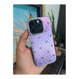 m.tk moveteck iPhone 16 Pro Max Kılıf, Kamera Çercevesi Taşlı, Hologram 3D Desenli, Renk Yansımalı Figür Kapak, Beyaz