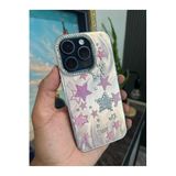 m.tk moveteck iPhone 16 Pro Max Kılıf, Kamera Çercevesi Taşlı, Hologram 3D Desenli, Renk Yansımalı Figür Kapak