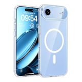 m.tk moveteck iPhone 17 Air ile Uyumlu Kılıf, MagSafe Wireless Kablosuz Şarj Destekli, Sert Silikon, Manyetik, Şeffaf
