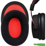 M.TK Moveteck Kingston Hyperx Cloud 2 Iı 3 Iıı Cloud Stinger Flight Silver Cloud Alpha S Cloud Uyumlu Kulaklık Pedi Süngeri Kılıfı + Aparatlı - Kırmızı