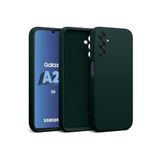 m.tk moveteck Samsung Galaxy A25 ile Uyumlu Kılıf, Kamera Korumalı, Mat Hisli, İçi Kadife Süet, Yumuşak Silikon, Koyu Yeşil