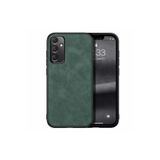 M.TK moveteck Samsung Galaxy A25 Kılıf Kamera Korumalı Leather Deri Görünümlü Yumuşak Renkli Lansman Silikon Kapak, Yeşil, Tek Ebat, aras-a25-yeşil