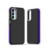 M.TK moveteck Samsung Galaxy A25 Kılıf Metal Kamera Korumalı Sökülebilir Renkli Tuşlu Kenarları Tırtıklı Arka Mat, Derin Mor, Tek Ebat, harvel-a25-mor