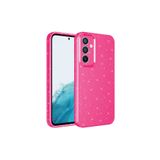 M.TK moveteck Samsung Galaxy A25 Kılıf Simli Yaldızlı Darbeye Dayanıklı Kamera Korumalı Silikon Parlak Kenarlı Kap, Koyu Pembe, Tek Ebat, koton-a25-koyupembe