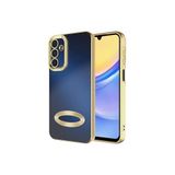 M.TK moveteck Samsung Galaxy A25 Kılıf Tam Kamera Lens Korumalı Arkası Şeffaf Kanarları Renkli Logo Gösteren Kapak, Gold, Tek Ebat, omega-a25-gold