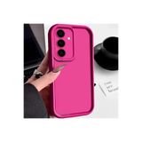 M.TK moveteck Samsung Galaxy A25 Kılıf Yumuşak Renkli Lansman Silikon Kamera Korumalı Çıkıntılı Kenarlı 3d Desenli, Pembe, Tek Ebat, ananas-galaxyA25-pembe