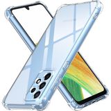 M.tk moveteck Samsung Galaxy A33 Kılıf Köşe Korumalı Darbeye Dayanıklı Antişok Şeffaf Silikon Pc Kapak