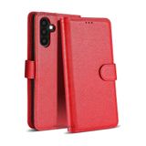 M.TK moveteck Samsung Galaxy A35 Kılıf 360 Tam Kaplar Deri Dokulu Kapaklı Cüzdan Standlı Kartvizitli Kapak, Kırmızı, Tek Ebat, delüx-a35-red