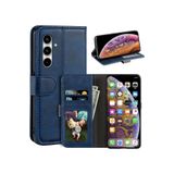 m.tk moveteck Samsung Galaxy A55 ile Uyumlu Kılıf, 360 Tam Kaplar, Deri Dokulu, Kapaklı Cüzdan, Standlı, Kartvizitli, Lacivert