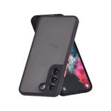 M.TK moveteck Samsung Galaxy S23 Fe Kılıf Kamera Lens Korumalı Arkası Mat Sert Silikon Tuşları Renkli Military Buz, Siyah, Tek Ebat, hux-S23fe-siyah123