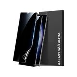 m.tk moveteck Samsung Galaxy S23 Ultra ile Uyumlu Oval Kenarlı Kavisli Privacy Hayalet Nano Tam Kaplar Ekran Koruyucu Film