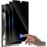 M.TK Moveteck Samsung Galaxy S24 Ultra Ekran Koruyucu Hayalet Cam Aktif Parmak Izi Okuyuculu Touch Premium Gurved Glass - Siyah