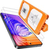 M.TK Moveteck Samsung Galaxy S24 Ultra Uygulama Aparatlı Tam Kapatan Temperli Ekran Koruyucu Kırılmaz Cam Magic Box - Şeffaf