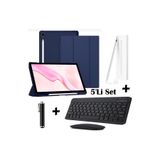 m.tk moveteck Samsung Galaxy S9 Fe / S10 Fe / S10 Lite Uyumlu Kılıf + Bluetoothlu Klavye + Mause+ Dokunmatik Kalem